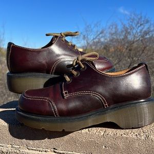 🏴󠁧󠁢󠁥󠁮󠁧󠁿 Dr. Martens MIE Chunky Platform Dark Cherry Oxfords UK 6